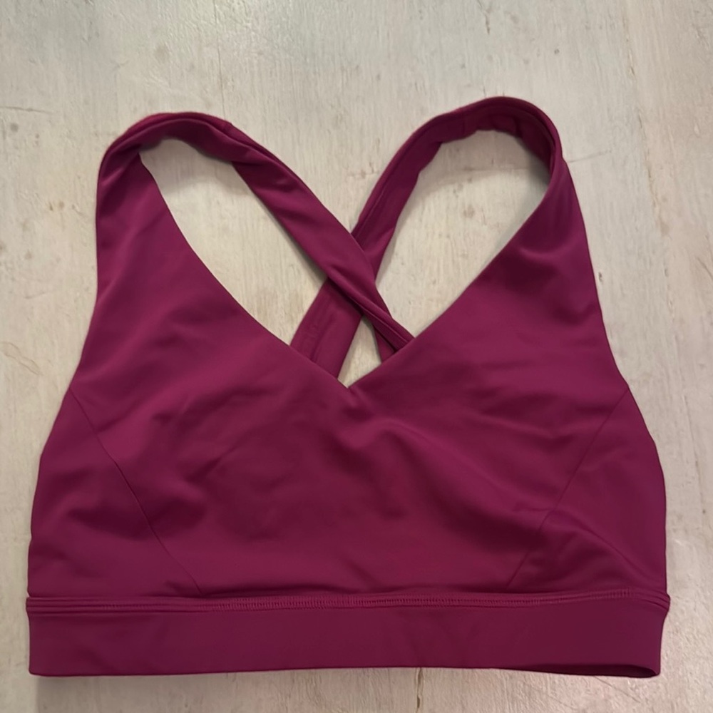 Lululemon Pink Sports Bra Seamless Comfort